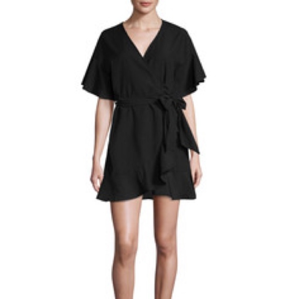 Renvy Black Wrap dress